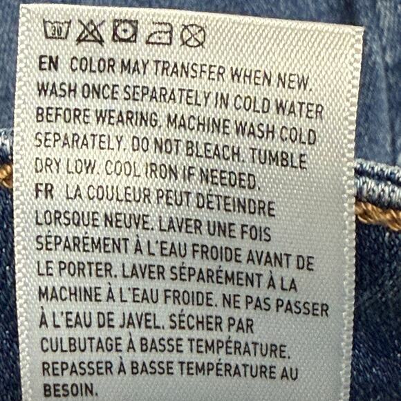 American Eagle Jeans Womens 16 Blue Fits 36x32 Low Rise Flare Next Level Stretch - Picture 9 of 11